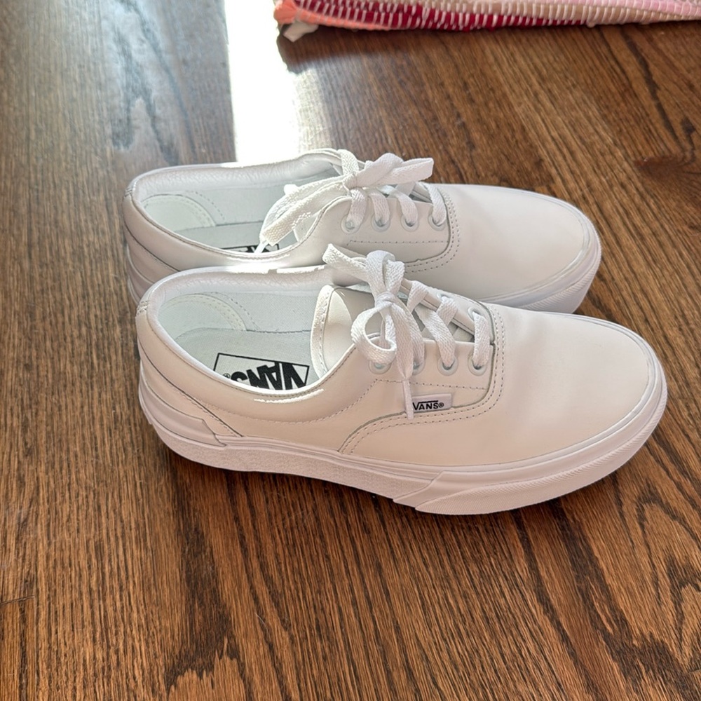 White platform Vans (new without box)